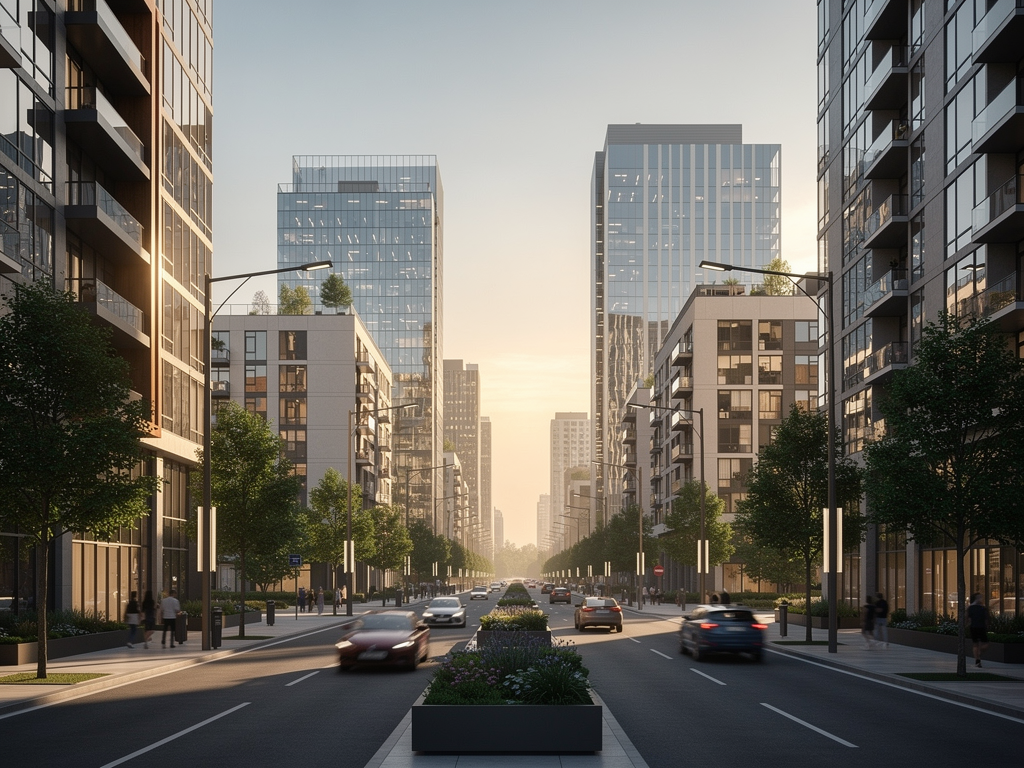 modern urban landscape